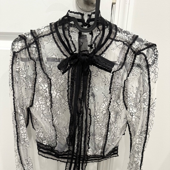 Black Lace Top - Picture 5 of 6